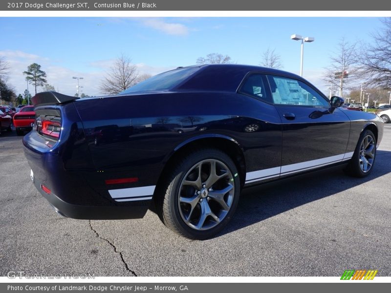 Contusion Blue / Black 2017 Dodge Challenger SXT