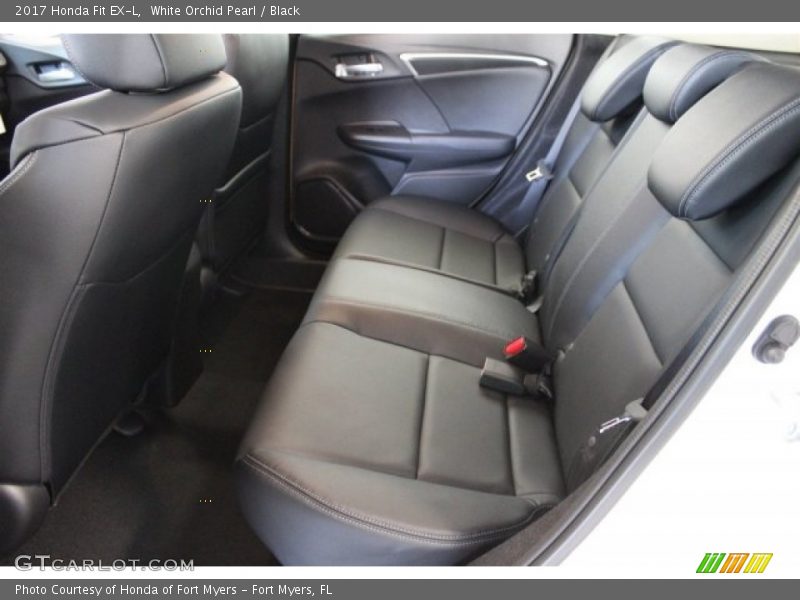 White Orchid Pearl / Black 2017 Honda Fit EX-L