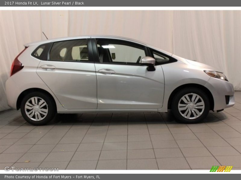 Lunar Silver Pearl / Black 2017 Honda Fit LX
