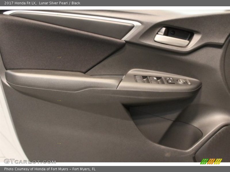 Lunar Silver Pearl / Black 2017 Honda Fit LX