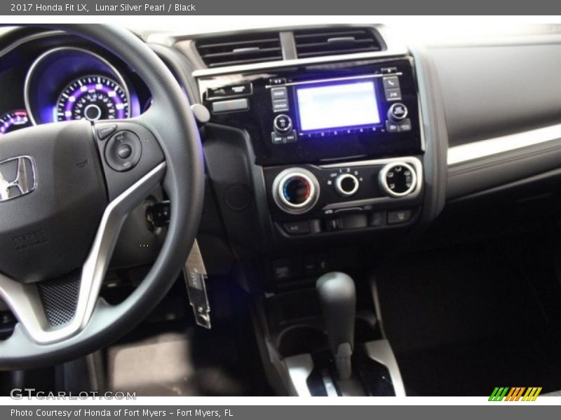 Lunar Silver Pearl / Black 2017 Honda Fit LX
