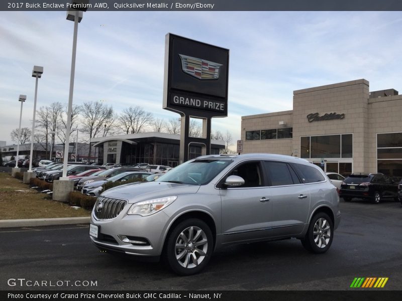 Quicksilver Metallic / Ebony/Ebony 2017 Buick Enclave Premium AWD