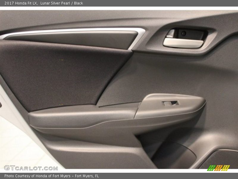Lunar Silver Pearl / Black 2017 Honda Fit LX