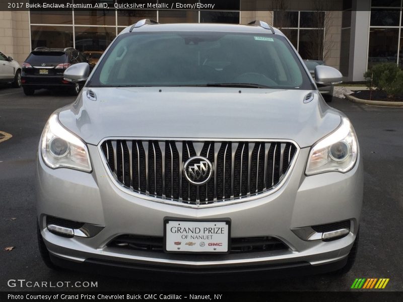 Quicksilver Metallic / Ebony/Ebony 2017 Buick Enclave Premium AWD