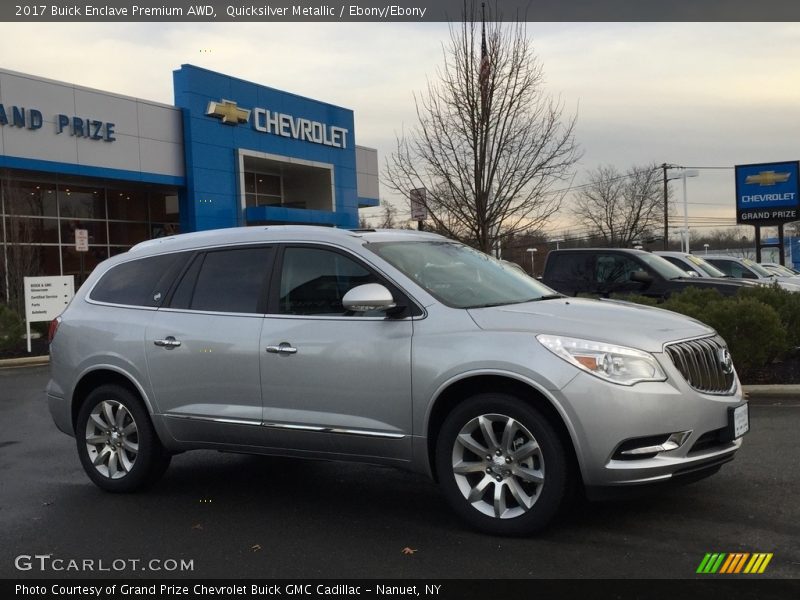Quicksilver Metallic / Ebony/Ebony 2017 Buick Enclave Premium AWD
