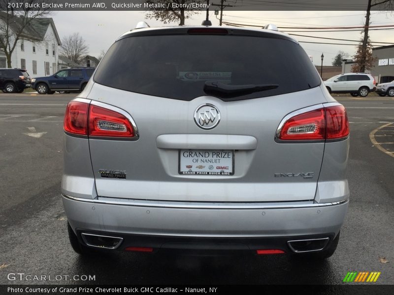 Quicksilver Metallic / Ebony/Ebony 2017 Buick Enclave Premium AWD