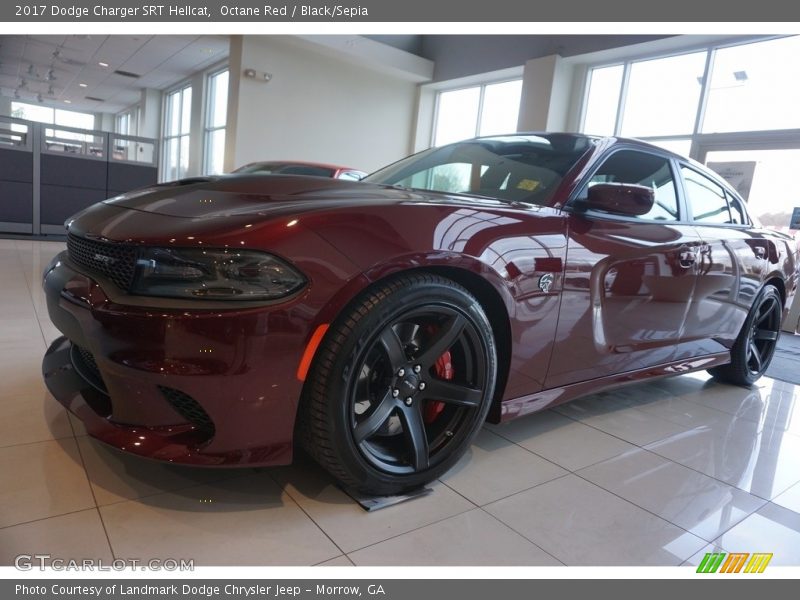 Octane Red / Black/Sepia 2017 Dodge Charger SRT Hellcat