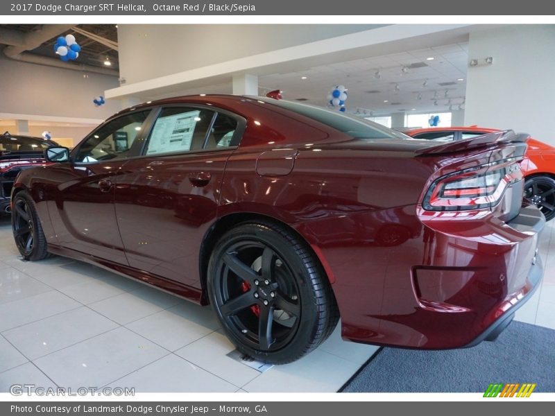 Octane Red / Black/Sepia 2017 Dodge Charger SRT Hellcat