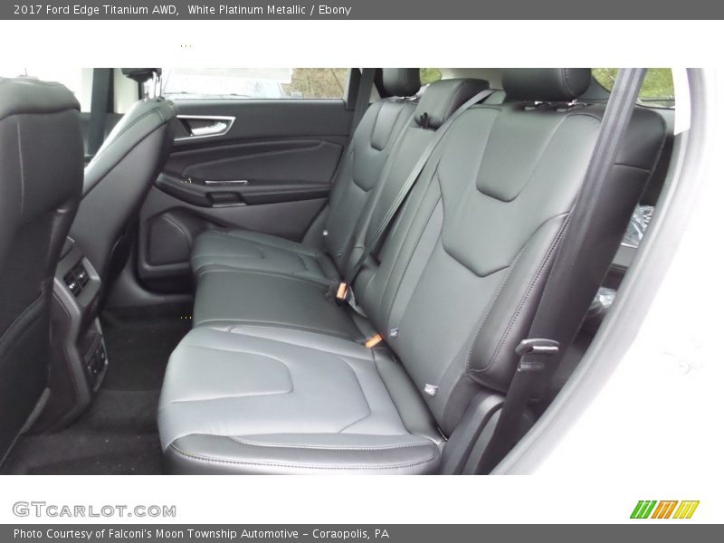 Rear Seat of 2017 Edge Titanium AWD