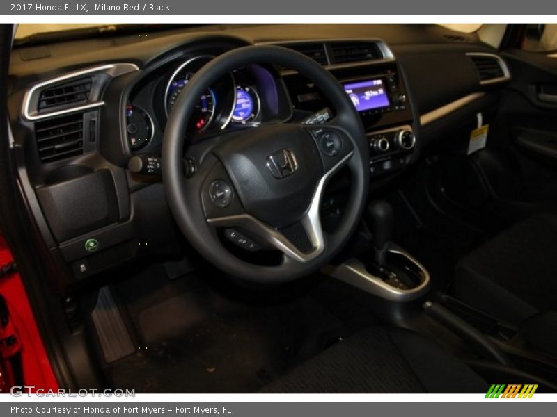 Milano Red / Black 2017 Honda Fit LX