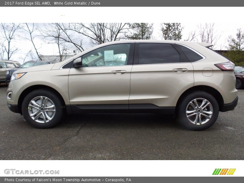  2017 Edge SEL AWD White Gold Metallic