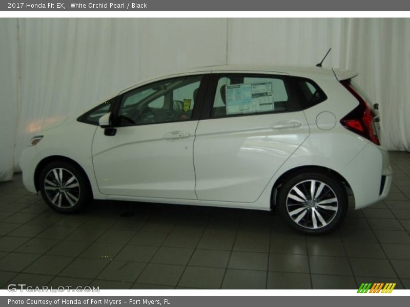 White Orchid Pearl / Black 2017 Honda Fit EX