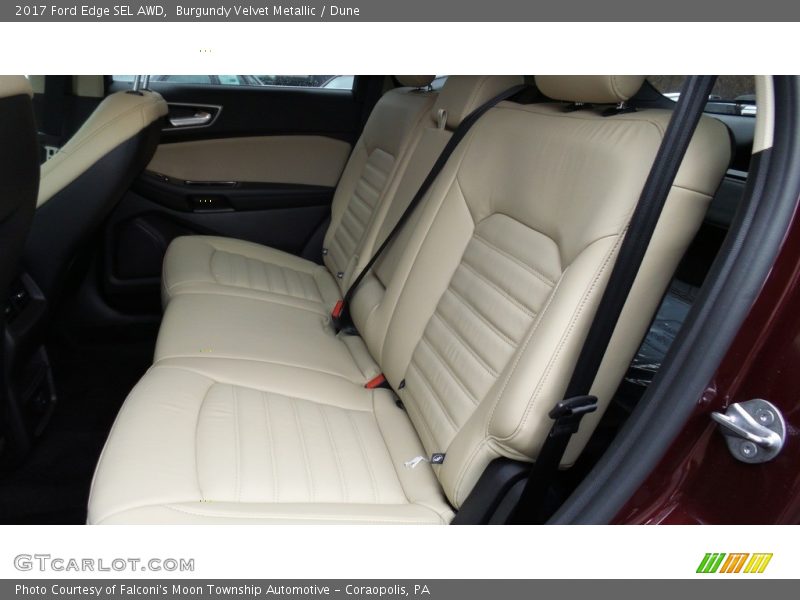 Rear Seat of 2017 Edge SEL AWD