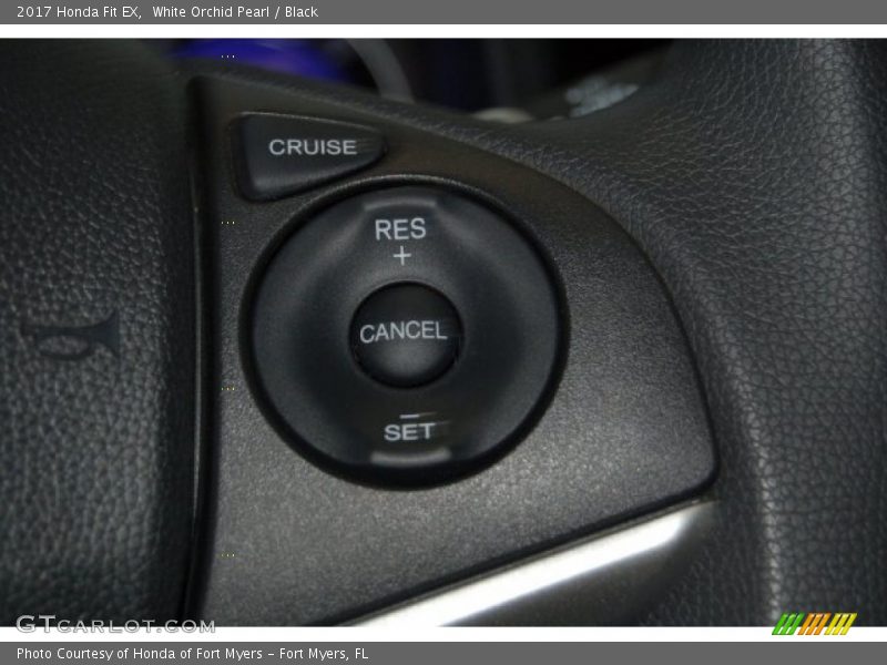 White Orchid Pearl / Black 2017 Honda Fit EX