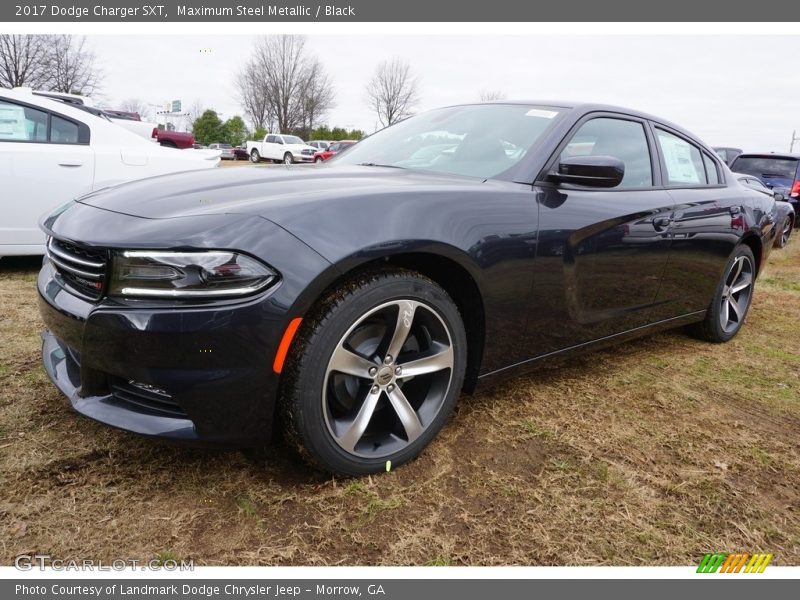 Maximum Steel Metallic / Black 2017 Dodge Charger SXT