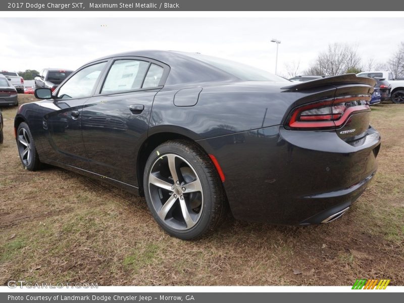 Maximum Steel Metallic / Black 2017 Dodge Charger SXT