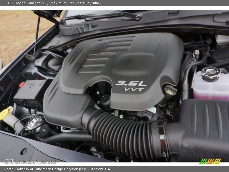 Maximum Steel Metallic / Black 2017 Dodge Charger SXT