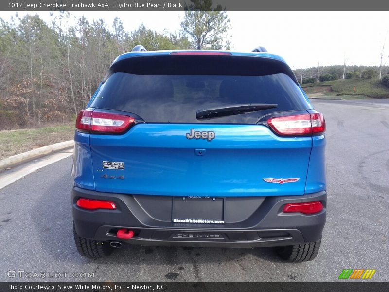 Hydro Blue Pearl / Black 2017 Jeep Cherokee Trailhawk 4x4