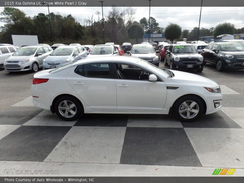 Snow White Pearl / Gray 2015 Kia Optima LX