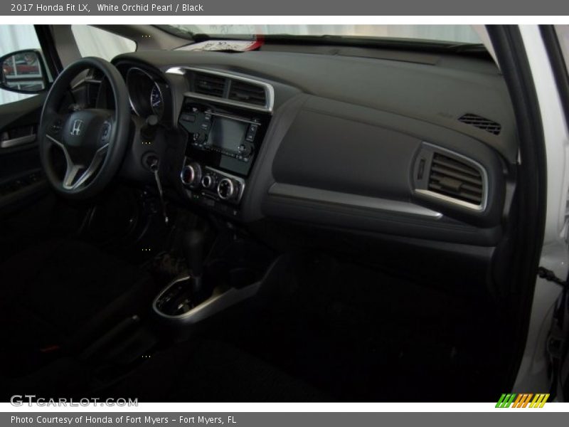White Orchid Pearl / Black 2017 Honda Fit LX