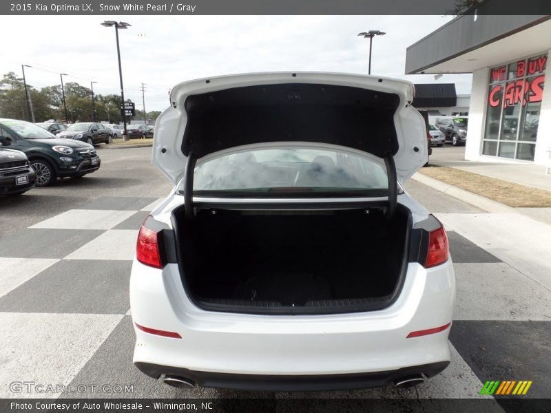 Snow White Pearl / Gray 2015 Kia Optima LX