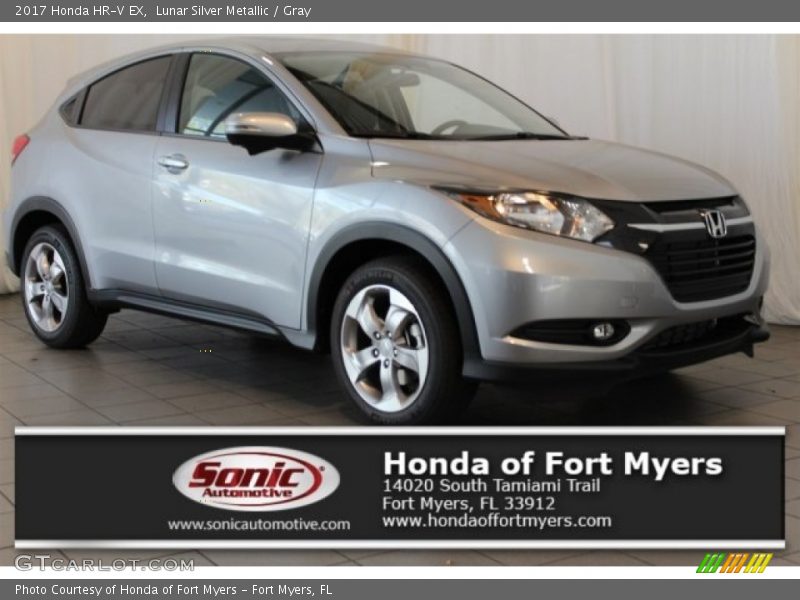 Lunar Silver Metallic / Gray 2017 Honda HR-V EX