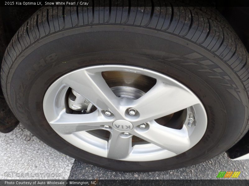 Snow White Pearl / Gray 2015 Kia Optima LX