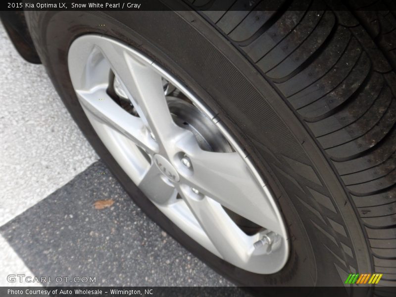 Snow White Pearl / Gray 2015 Kia Optima LX