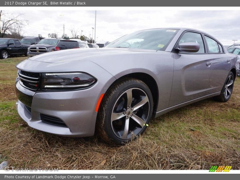 Billet Metallic / Black 2017 Dodge Charger SE