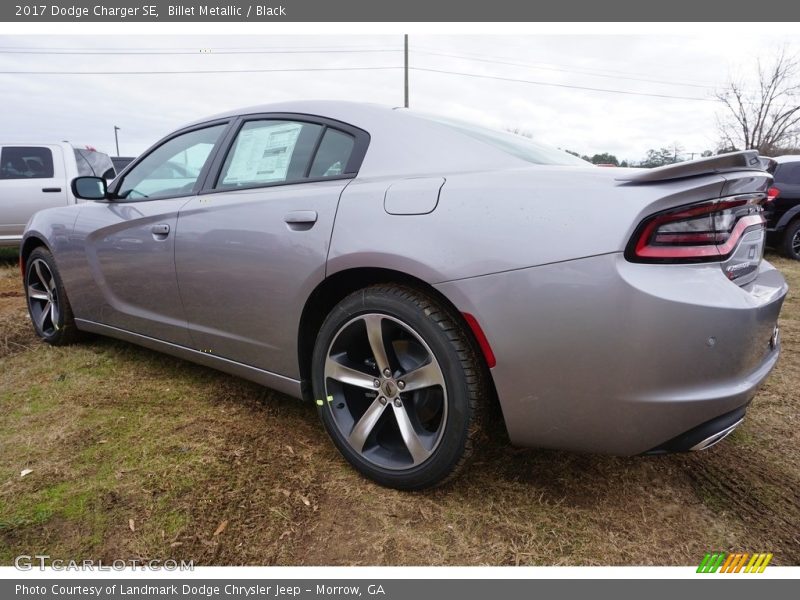 Billet Metallic / Black 2017 Dodge Charger SE
