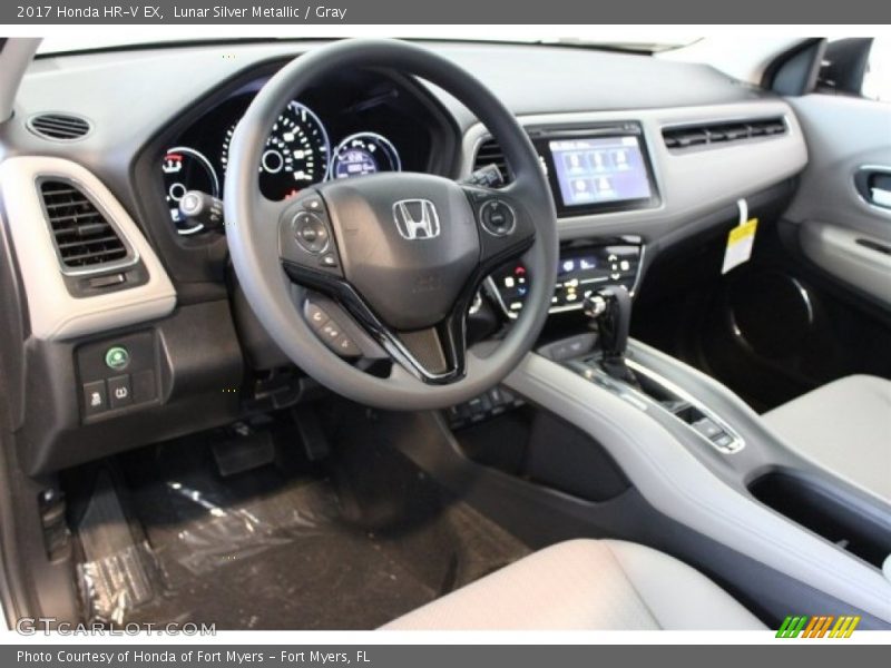 Lunar Silver Metallic / Gray 2017 Honda HR-V EX