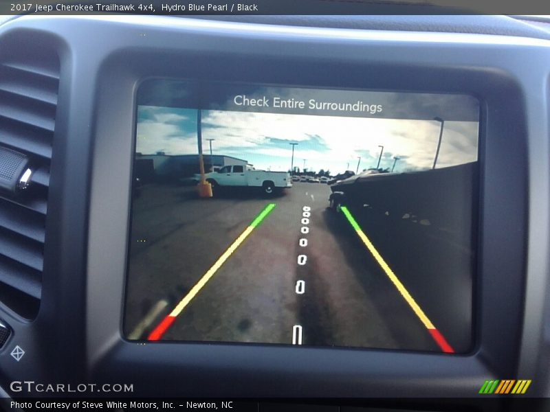 Hydro Blue Pearl / Black 2017 Jeep Cherokee Trailhawk 4x4