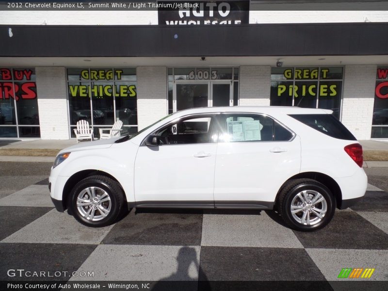 Summit White / Light Titanium/Jet Black 2012 Chevrolet Equinox LS