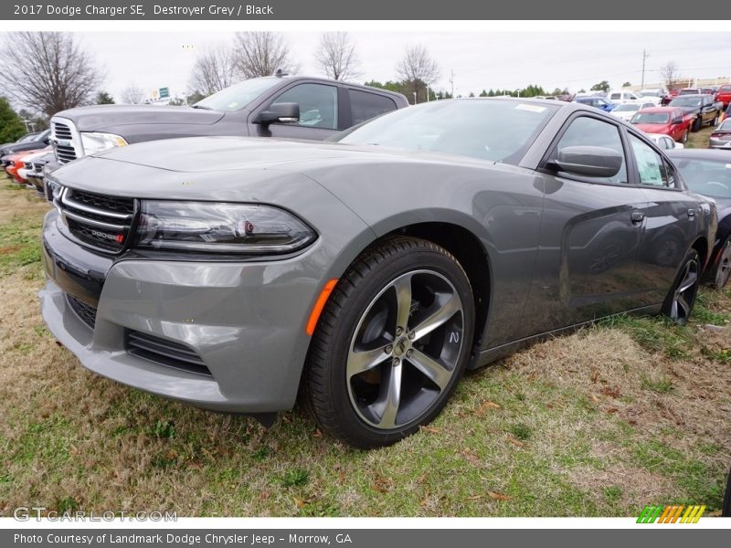 Destroyer Grey / Black 2017 Dodge Charger SE