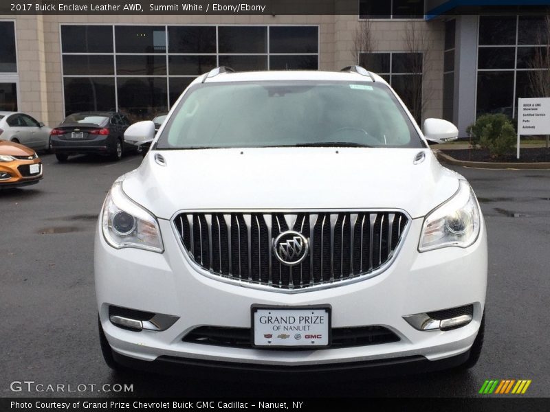 Summit White / Ebony/Ebony 2017 Buick Enclave Leather AWD