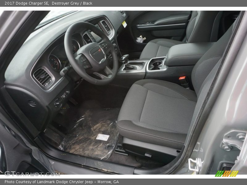 Destroyer Grey / Black 2017 Dodge Charger SE