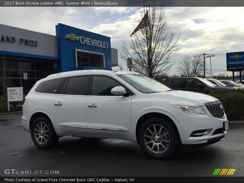 Summit White / Ebony/Ebony 2017 Buick Enclave Leather AWD