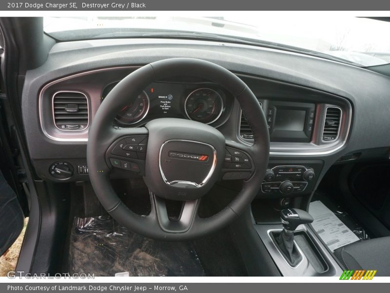 Destroyer Grey / Black 2017 Dodge Charger SE