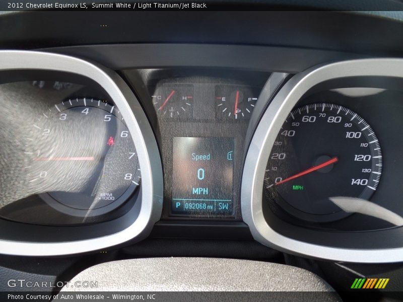Summit White / Light Titanium/Jet Black 2012 Chevrolet Equinox LS
