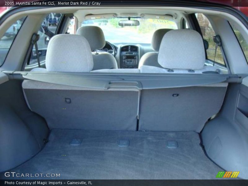 Merlot Dark Red / Gray 2005 Hyundai Santa Fe GLS