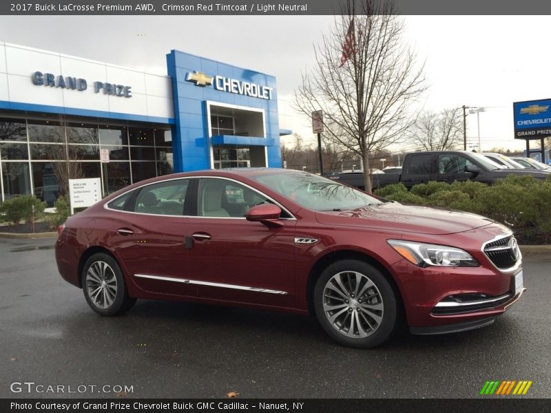 Crimson Red Tintcoat / Light Neutral 2017 Buick LaCrosse Premium AWD