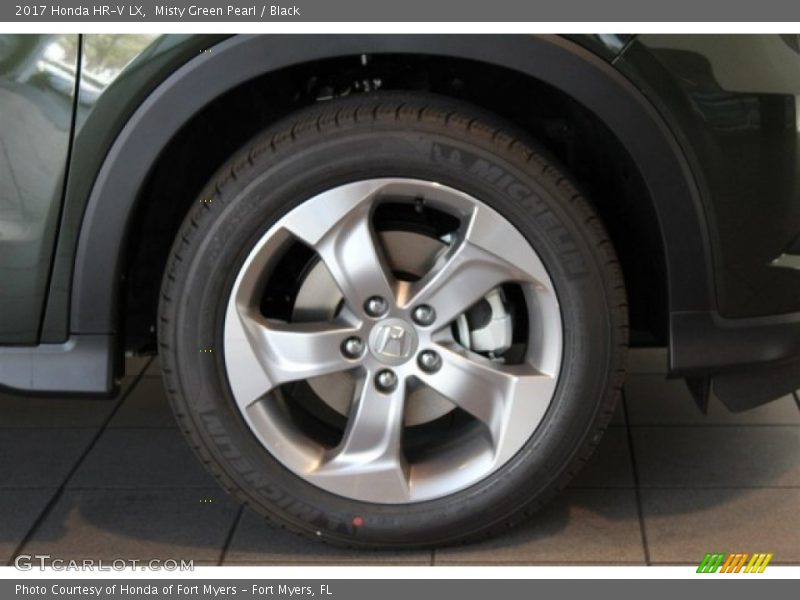 Misty Green Pearl / Black 2017 Honda HR-V LX