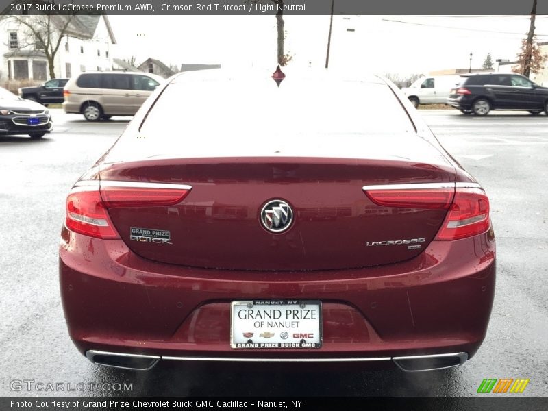 Crimson Red Tintcoat / Light Neutral 2017 Buick LaCrosse Premium AWD