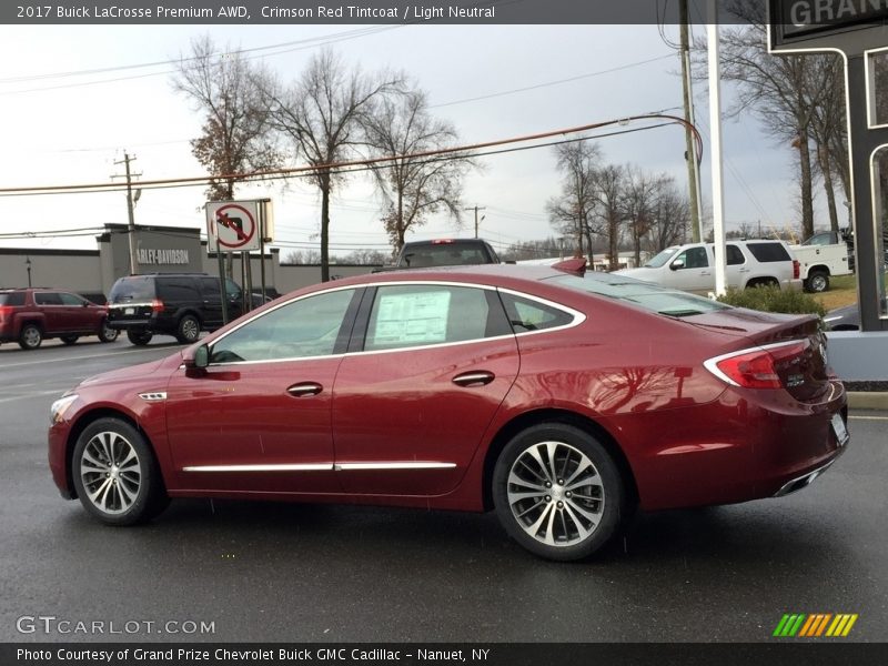 Crimson Red Tintcoat / Light Neutral 2017 Buick LaCrosse Premium AWD
