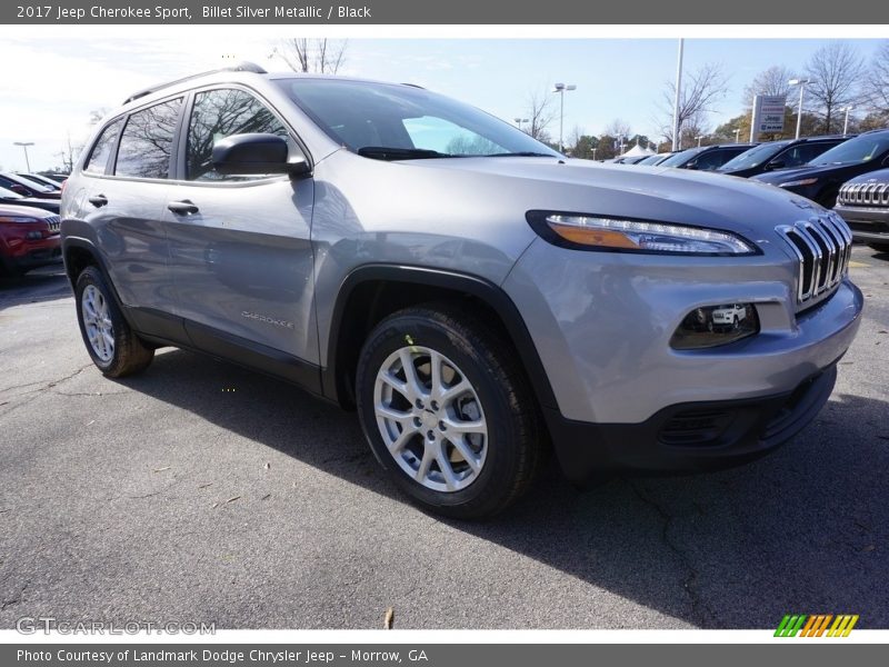 Billet Silver Metallic / Black 2017 Jeep Cherokee Sport