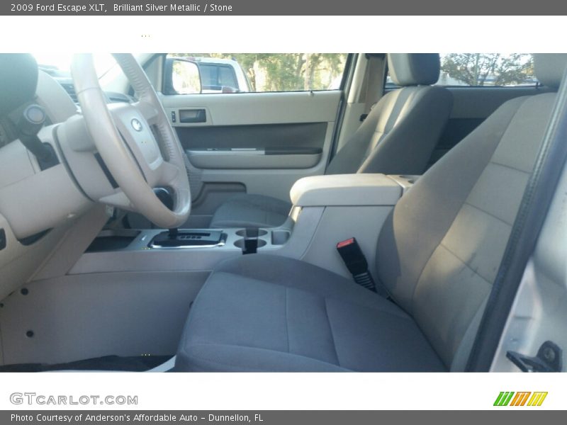 Brilliant Silver Metallic / Stone 2009 Ford Escape XLT