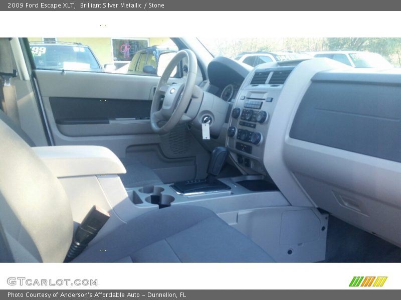 Brilliant Silver Metallic / Stone 2009 Ford Escape XLT