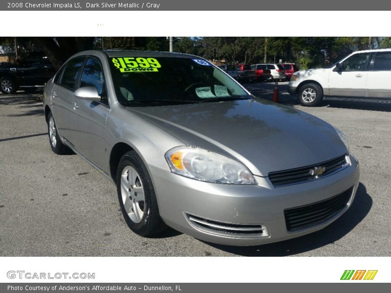 Dark Silver Metallic / Gray 2008 Chevrolet Impala LS