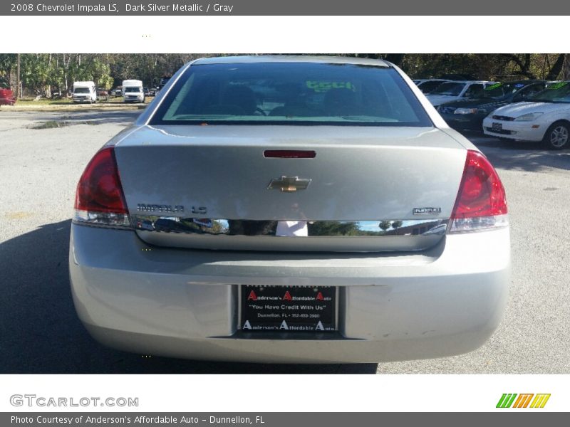 Dark Silver Metallic / Gray 2008 Chevrolet Impala LS