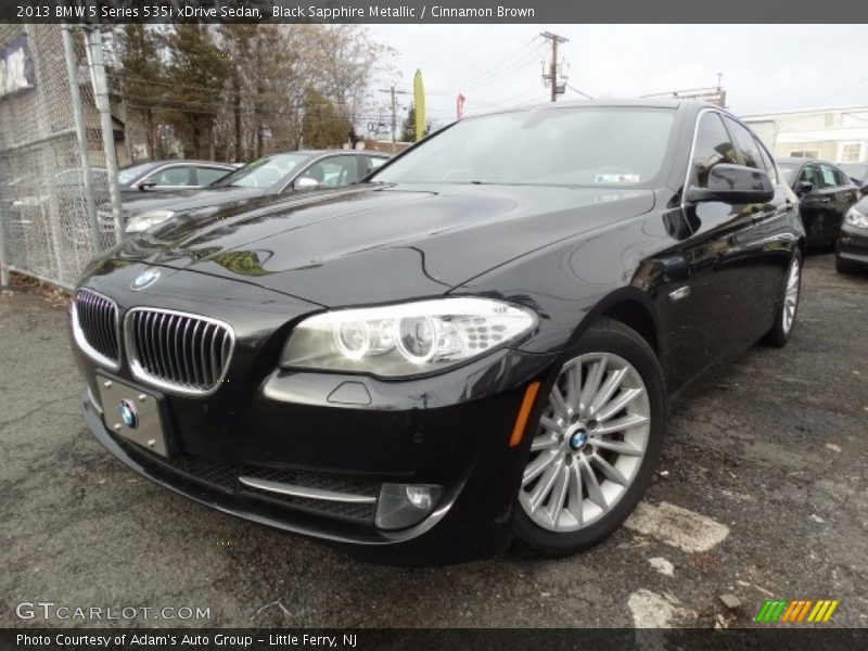 Black Sapphire Metallic / Cinnamon Brown 2013 BMW 5 Series 535i xDrive Sedan